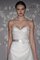 Abito da Sposa con Fiore con Festone in Organza con Fusciacca A-Line