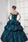 Abito Quinceanera Allacciato Ball Gown Conotta con Stropicciato con Applique