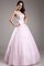 Abito Quinceanera Radiosa in Tulle Senza Spalline in Organza con Perline