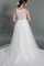 Abito da Sposa A-Line in Tulle in Pizzo Naturale Lungo