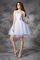 Abito Homecoming Principessa Cuore in Organza A-Line Cerniera