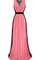 Abito da sera in Chiffon con Nastro V-Scollo Tubino Senza Maniche