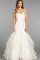 Abito da Sposa con Increspature Cuore con Fiore con Nastro Sensuale