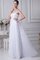 Abito da Sposa Medievale A-Line Monospalla a Riva con Festone