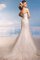Abito da Sposa Naturale Sirena Allacciato Senza Maniche A Terra
