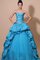 Abito Quinceanera con Stropicciato Ball Gown Cuore A-Line con Increspature