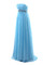 Abito da sera Moderno in Chiffon con Cristino Cerniera A-Line