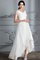 Abito da Sposa Asimmetrico V-Scollo in Tulle Asimmetrici Principessa
