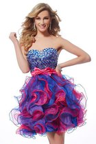 Abito Homecoming Principessa Cuore in Paillette in Organza con Paillette