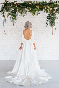 Abito da Sposa Sogno A-Line Lupetto Formale E Informale Moda