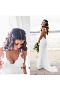 Abito da Sposa in Pizzo Schiena Nuda a Riva Moderno Senza Maniche