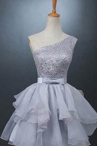 Abito dal Dolce Sedici Moderno Stravagante in Organza Mini Senza Maniche