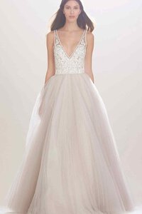 Abito da Sposa Moda Favola Lusso con Applique Cerniera