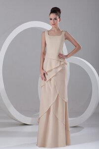 Abito mamma sposa Tubino Stravagante con Criss-cross A Terra in Chiffon