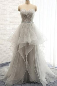 Abito da Sposa A-Line in Tulle Sensuale Elegante Moderno