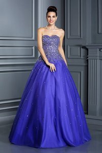 Abito Quinceanera Cuore Allacciato Lungo Ball Gown Alta Vita