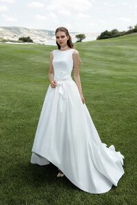 Abito da Sposa con Fiocco A-Line Formale E Informale Originale Lusso