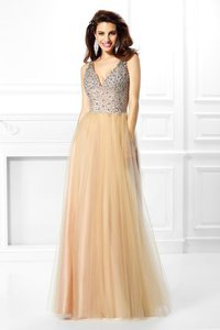 Abito Quinceanera con Paillette Ball Gown Senza Maniche A Terra con Perline