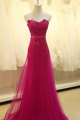 Abito Da Ballo in Pizzo in Tulle in Chiffon Cuore con Applique