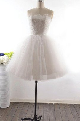 Abito da Sposa in Tulle in Pizzo A-Line Conotta Allacciato