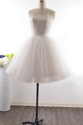 Abito da Sposa in Tulle in Pizzo A-Line Conotta Allacciato