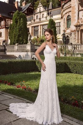 Abito da Sposa Conotta Formale E Informale Seducente Cerniera con Applique