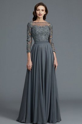 Abito Mamma Sposa Largo A-Line in Chiffon Principessa A Terra