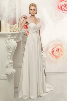 Abito da Sposa Tubino Lungo Queen Anne in Chiffon con Criss-cross