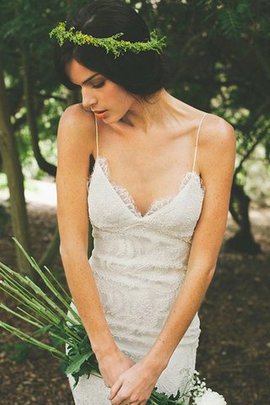 Abito da sposa spazzola treno luminoso con ricamo con increspature naturale schiena nuda