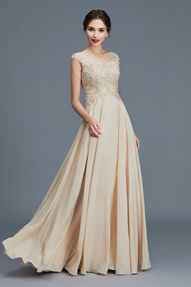 Abito Mamma Sposa A-Line con Increspature Principessa in Chiffon Naturale