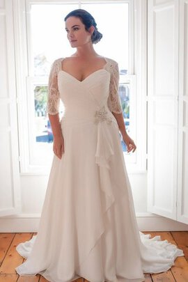 Abito da Sposa a Sala Sensuale con Festone Lusso A-Line