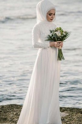 Abito da sposa sogno con piega magnifico a-line spazzola treno con applique