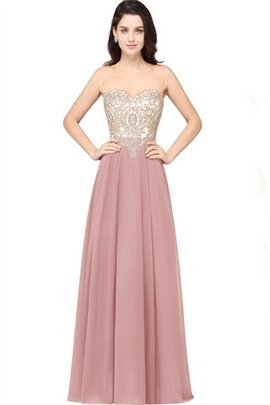 Abito da ballo in pizzo formale distintivo moderno in chiffon con cristino