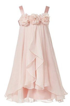 Abito da Cerimonia Bambini in Chiffon Principessa A Terra con Fiore Conotta