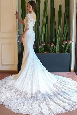 Abito da sposa lusso alternativo con piega cerniera assorbente sirena