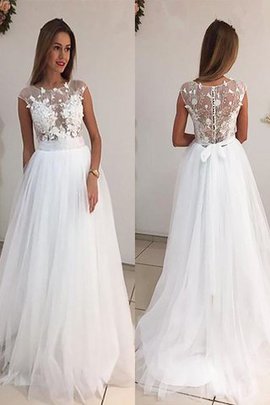 Abito da Sposa Naturale Principessa in Tulle Tondo A-Line