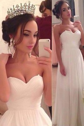 Abito da sposa seducente affascinante spazzola treno lunghi principessa in chiffon