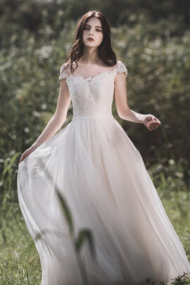 Abito da sposa in stain elastico senza maniche moda convenzionale a-line largo