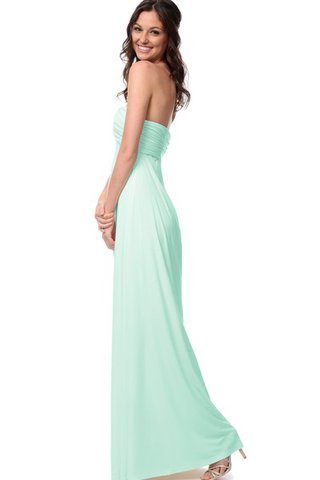 Abito da damigella Alta Vita con Increspato in Chiffon Senza Strap