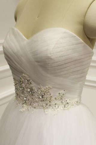 Abito da Sposa Fuori dalla spalla Naturale A Terra A-Line con Perline