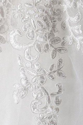 Abito da Sposa con Applique Naturale in Pizzo in Pizzo Senza Maniche