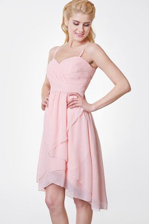 Abito da damigella con Piega Senza Maniche Semplice in Chiffon A-Line