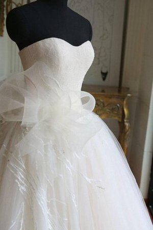 Abito da Sposa in Tulle Cerniera Radiosa Cuore Senza Maniche