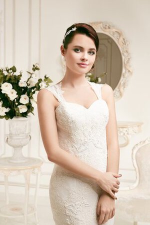Abito da Sposa a Chiesa con Applique a Sala Allacciato Pudica