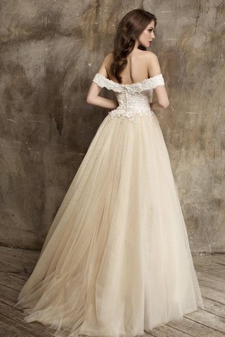 Abito da Sposa A-Line Senza Maniche Lusso Sensuale in Tulle