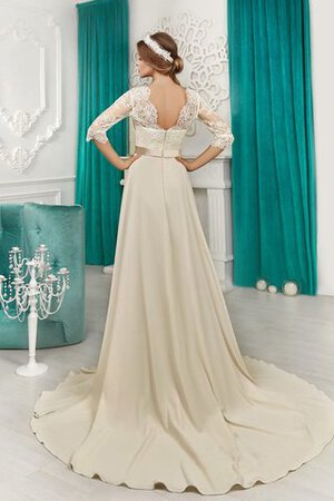 Abito da Sposa Tubino Cerniera A Terra in Raso Semplice