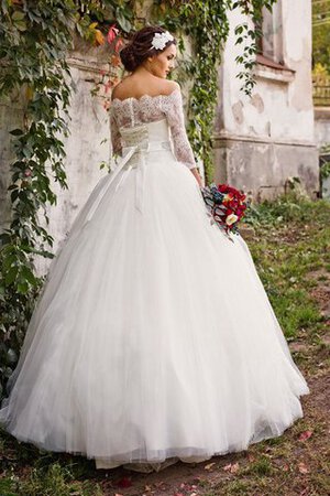 Abito da Sposa in Tulle in Pizzo Seghettato Scollo A-Line Stravagante