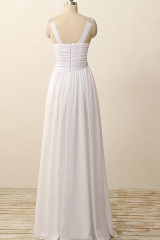 Abito da Sposa All Aperto in Chiffon V-Scollo Largo Bretelle Originale