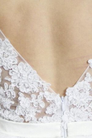 Abito da Sposa in Pizzo A Terra in Tulle A-Line Naturale