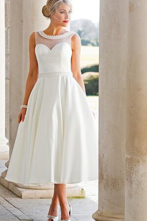 Abito da Sposa Lusso con Piega A-Line con Perline Favola